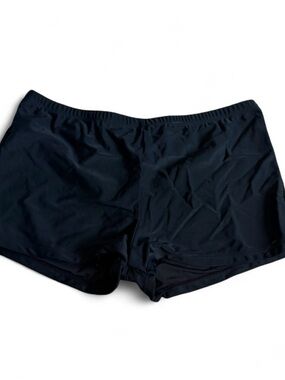 Women's Black Swim Shorts - Classic Swim Trunks